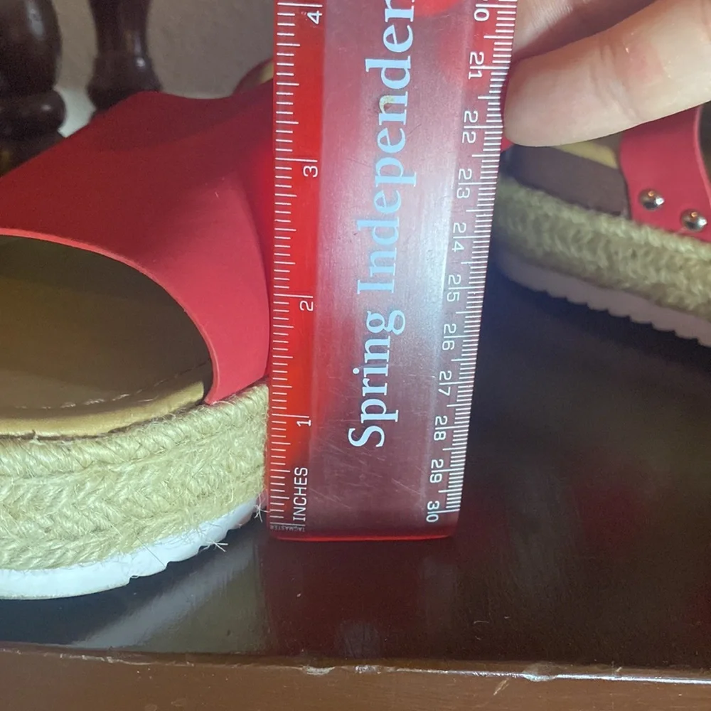 Red Strap Forever Sandals - Picture 7 of 11